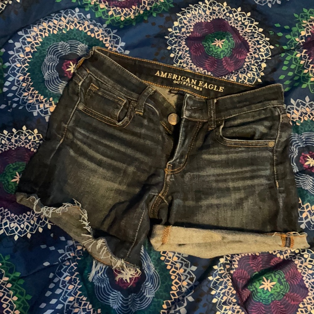 Cut-off Denim Shorts